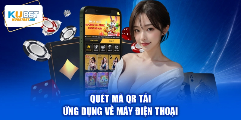 Quét mã QR tải ứng dụng về máy điện thoại